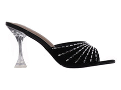 Zapatillas Roze Fiesta Negro para Mujer