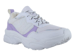 Tenis Andrax Blanco y Lila para Mujer