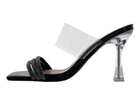 Sandalias de Tacón Roze Negro para Mujer
