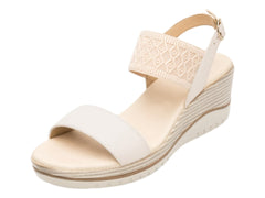 Sandalias Flexi Confort de Plataforma Blancas para Mujer