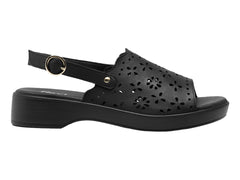 Sandalias Flexi Negro para Mujer