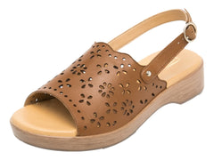 Sandalias Flexi de Plataforma Color Tan para Mujer