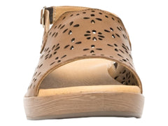 Sandalias Flexi de Plataforma Color Tan para Mujer