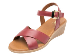 Sandalias Flexi de Plataforma Rojo para Mujer