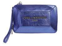 Bolso Karl Lagerfeld Azul Metalico Lh
