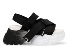 Sandalias Steve Madden Voltz Negro y Blanco para Mujer