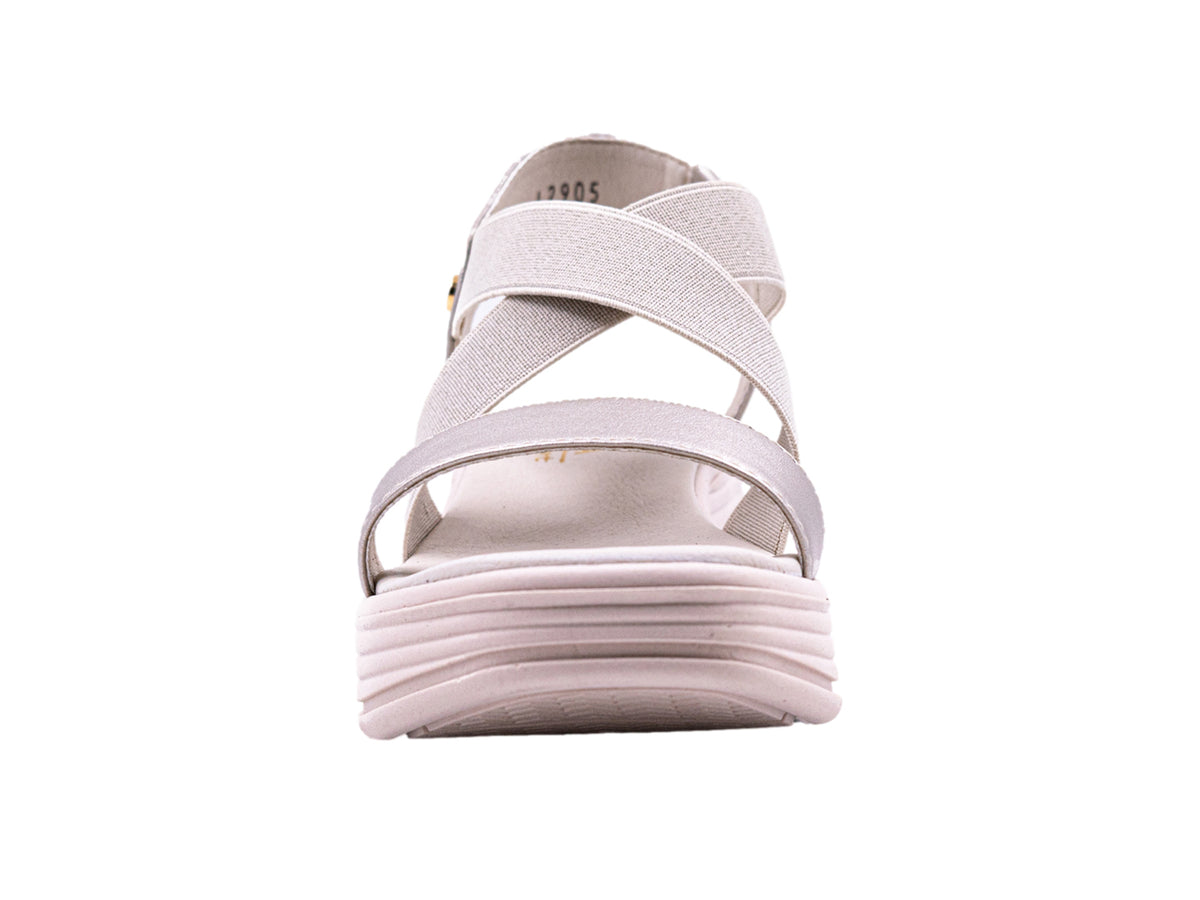 Sandalias Hispana Plata Metálicas para Mujer