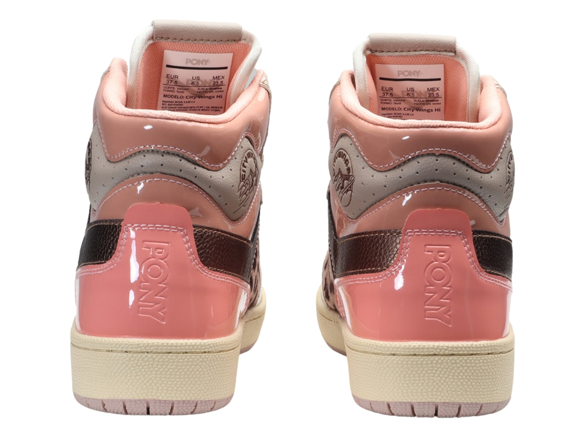 Tenis PONY City Wings Hi Sweet Leopard para Mujer