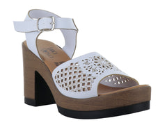 Sandalias Luna Rosa Blancas para Mujer