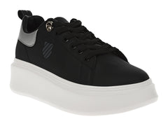 Tenis K-SWISS Alessius Platform Negro y Plata para Mujer