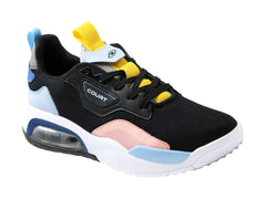 Tenis COURT Negro Multicolor para Mujer