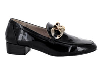 Zapatos Mocasín Stefana Negro Charol para Mujer