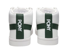 Tenis PONY Top Start HI Blanco y Verde Esmeralda para Hombre