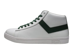Tenis PONY Top Start HI Blanco y Verde Esmeralda para Hombre