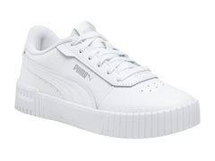 Tenis PUMA Carina 2.0 Blancos y Plata para Niña