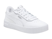 Tenis PUMA Carina 2.0 Blancos y Plata para Niña