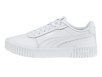 Tenis PUMA Carina 2.0 Blancos y Plata para Niña