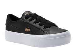 Tenis Lacoste Ziane Platform Negro y Blanco para Mujer
