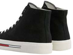 Tenis Tommy Hilfiger Tommy Jeans Mid Canvas Negros para Hombre