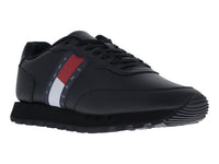Tenis Tommy Hilfiger Tommy Jeans Leather Runner Negro para Hombre