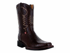 Botas Israel Boots Piel de Lagarto Café para Hombre
