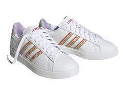 Tenis Adidas Grand Court 2.0 Blancos Multicolor para Mujer