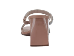 Sandalias Beira Rio Color Nude con Cristales para Mujer