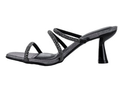 Sandalias de Tacón Beira Rio Negro Brillante Strass