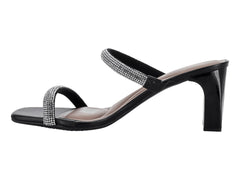 Sandalias Beira Rio Negro con Cristales para Mujer