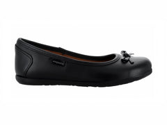 Zapatos Coqueta Negros de Piel para Niña