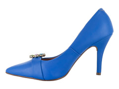 Zapatillas Tacones Stiletto Vizzano Azul Cobalto para Mujer