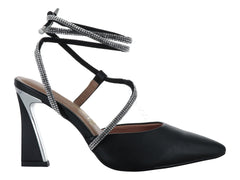 Zapatos de Tacón Vizzano Negros con Cristales para Mujer