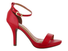 Sandalias de Tacón Alto Vizzano Rojas para Mujer