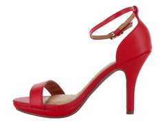 Sandalias de Tacón Alto Vizzano Rojas para Mujer