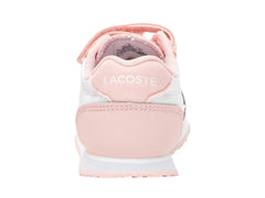 Tenis Lacoste Partner Blanco y Rosa para Niña