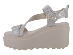 Sandalias Guess Natural de Plataforma para Mujer