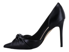Zapatillas Nine West Tacón de Aguja Negro para Mujer