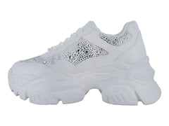 Madden Girl Tenis Casual Blanco Multicolor para Mujer