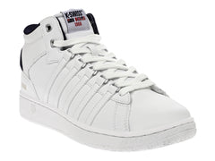 Tenis K-SWISS Court P Mid Blanco y Azul Marino para Hombre