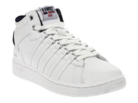 Tenis K-SWISS Court P Mid Blanco y Azul Marino para Hombre
