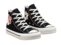 Tenis Converse Chuck Taylor All Star Eva Lift Hi Negro y Rosa para Niña