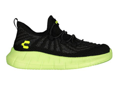 Tenis Charly Negro con Verde Lima para Niño