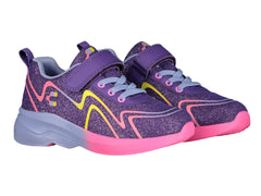 Tenis Charly Morado y Fucsia para Niña