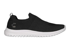 Tenis Charly Slip-on Negro con Blanco para Hombre