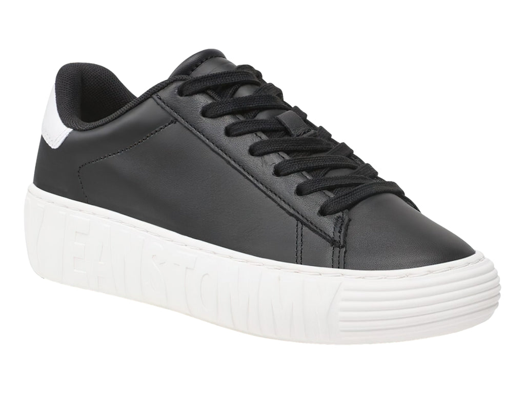 Tenis Tommy Hilfiger New Cupsole Leather N02137 Para Mujer