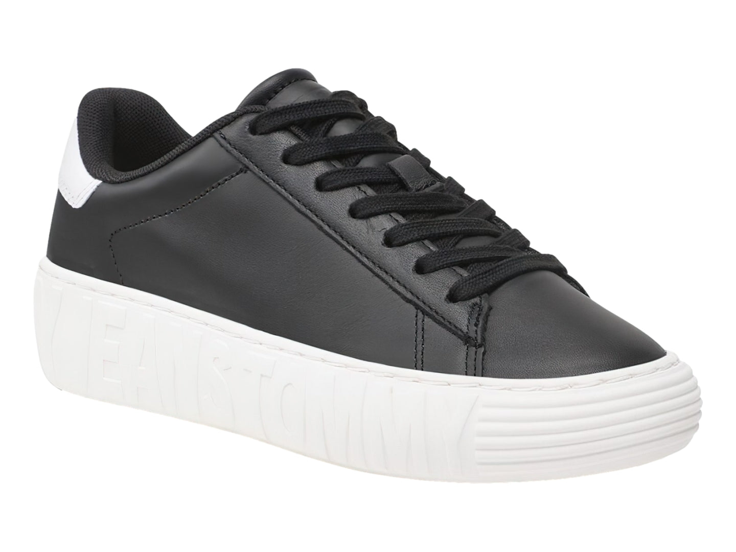 Tenis Tommy Hilfiger New Cupsole Leather N02137 Para Mujer