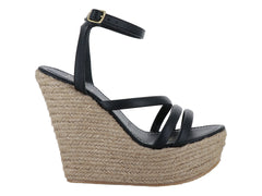 Sandalias Luna Rosa Plataforma Negro para Mujer