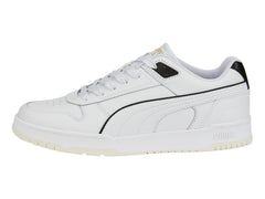 Tenis PUMA RBD Game Low Blanco, Negro y Oro para Hombre