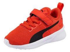 Tenis PUMA Flyer Runner V Naranja y Negro para Niño