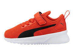 Tenis PUMA Flyer Runner V Naranja y Negro para Niño